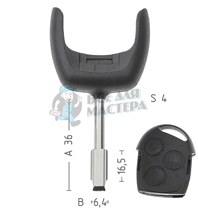 T00TB1PA TP00FO-6TL FO21AP рога.п/чип si/ni FORD