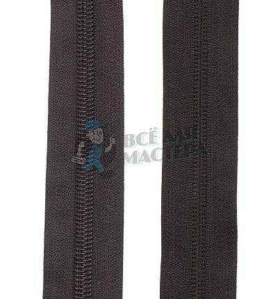 Молния-рулон Т7 "Judson" №Y14 №09 цв.серо-черный