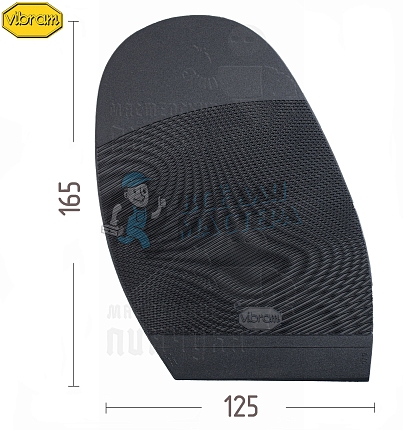 Проф. формованная VIBRAM 2342 (010) Ariel, Черный
