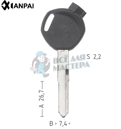 HD59P177  HOND-42P  HON72P авто.пласт.  КНР - Чертеж