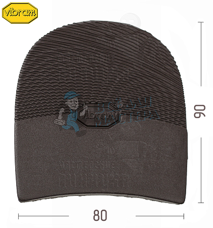 Набойка "Vibram Ariel" 5342 (010), цв. коричневый - Чертеж