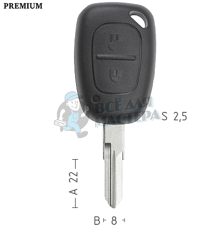 Корпус  Peugeot VAC102 2кн.ремкомплект  КНР// - Чертеж