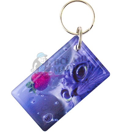 КАРТА.мини  "Котик и клубника" Mifare Zero