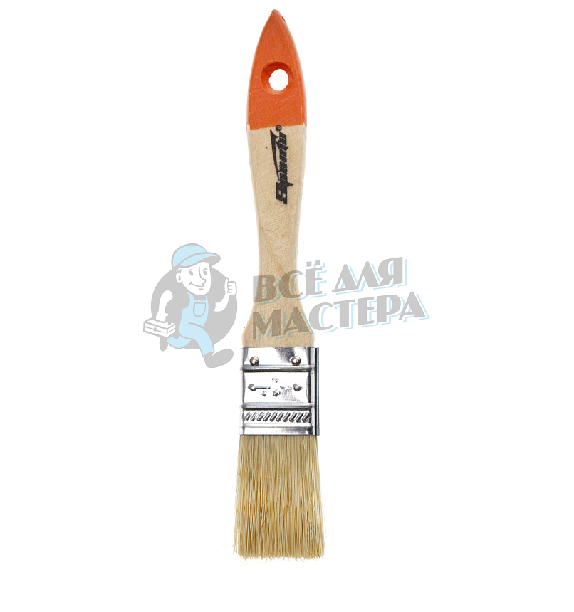 Кисть плоская Slimline 1" (25 мм), натуральная щетина, деревянная ручка Sparta