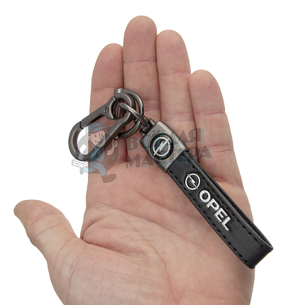 Авто карабин кожаный OPEL