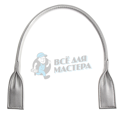 Ручка сумочная кругл.широк. 53см цв.серебро