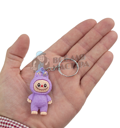 Брелок для ключей "LABUBU" цв. сиреневый
