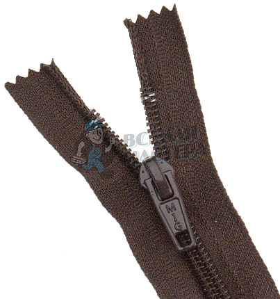 Молния 40см Коричневый