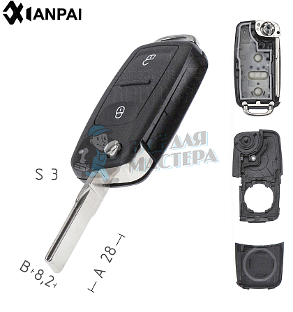 Корпус  VW HU-HAA.P1 HU66 HF55P65 2кн.корп.вык.кл(крепл.на болту) VOLKSWAGEN КНР - Чертеж