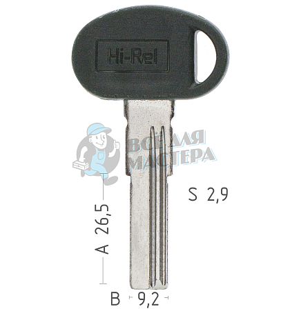 Mottura champions Hi-Rel C6L (26.5*9.2*2.8) КНР - Чертеж