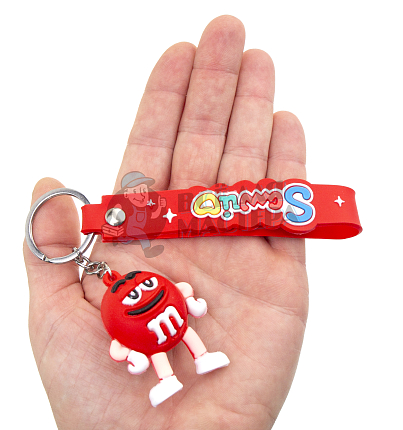 Брелок для ключей "M&M" цв. красный