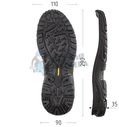 Подошва муж. "VINCERE", р.40, цв.ченый