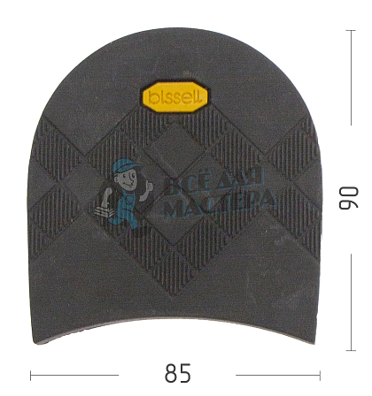 Набойка PILIGRIM RB613 черный - Чертеж