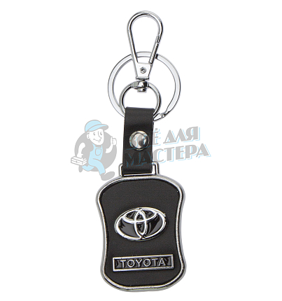 Авто карабин с кольцом для ключей TOYOTA (2) Экокожа
