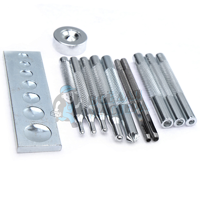 Набор инструментов для установки швейной фурнитуры (12шт)