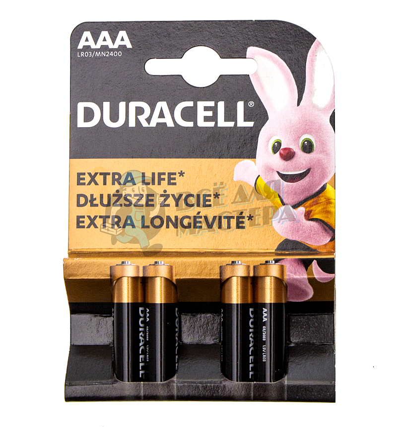 Батарейка DURACELL LR03 BL4 (4/48/192)