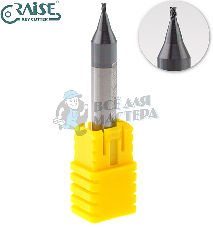 Вертик.фреза RAISE EW6012-4F ф1.2мм CARBIDE (ф1.2Х6Х40X4F)								 - Чертеж