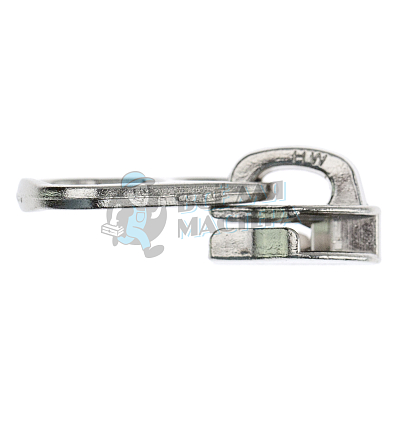 Бегунок для спиральной молнии, тип 8, сумочный, цв. никель