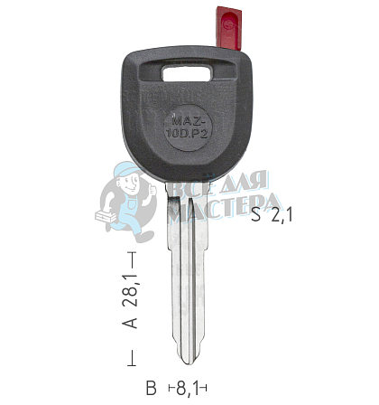 T00MZ12RPA TP00MAZ-10DP2 MAZ13T0 а/пласт.с мест.п/чип MAZDA - Чертеж