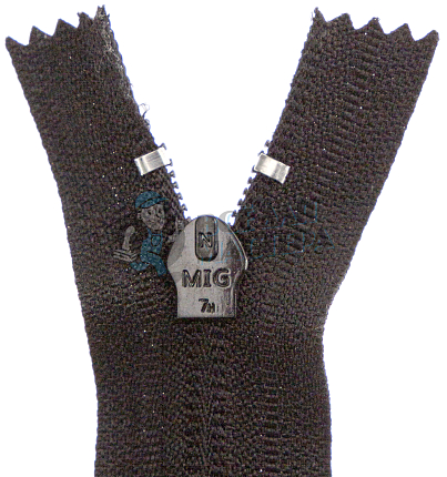 Молния №7 25см Чёрный