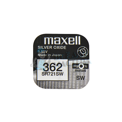 Батарейка часовая MAXELL SR721SW 362 BL1 - Чертеж