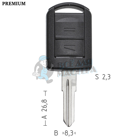 Корпус  Opel YM28 2кн ремкомплект КНР - Чертеж
