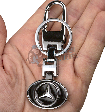 Авто карабин с кольцом для ключей MERCEDES