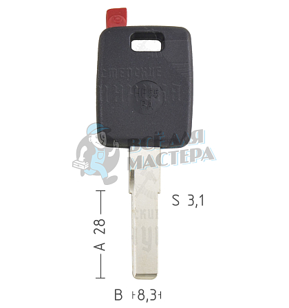 T00HF55PA TP00HU-AAP1 HU66T0 а/пласт.с мест.п/чип AUDI - Чертеж