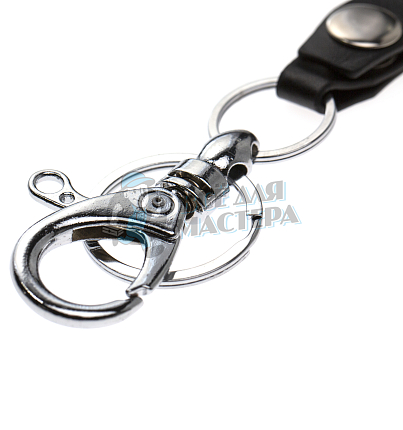 Брелок "Петля" с карабином и кольцом для ключей