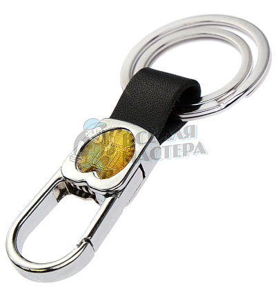 Авто карабин с двумя кольцами для ключей HONDA