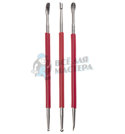 Набор двусторонних стило для тиснения (3шт)