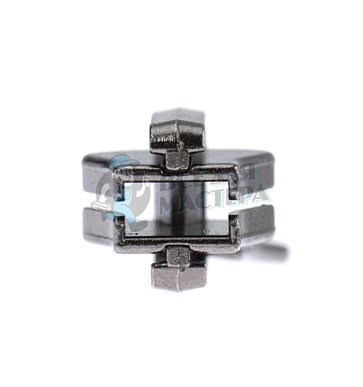 Бегунок "Трактор", тип 8, сумочный, "Груша", двухсторон., цв никель темн. ПЕРЕКИДНОЙ