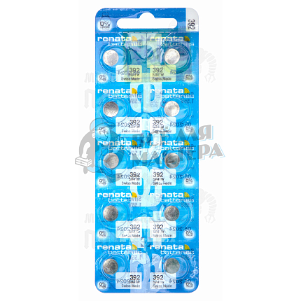 Батарейка часовая RENATA R392 SR41W BL10 (10/100)
