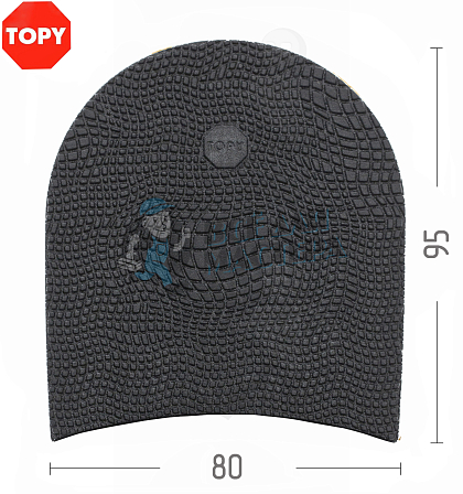 Набойки Topy X-Top №172, цв.чёрный (9) - Чертеж