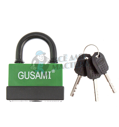 Навесной замок GUSAMI 77мм (зеленый)
