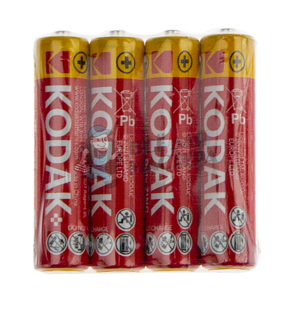 Батарейка KODAK R03 Super Heavy Duty AAA Shrink 4 (4/40/200) - Чертеж