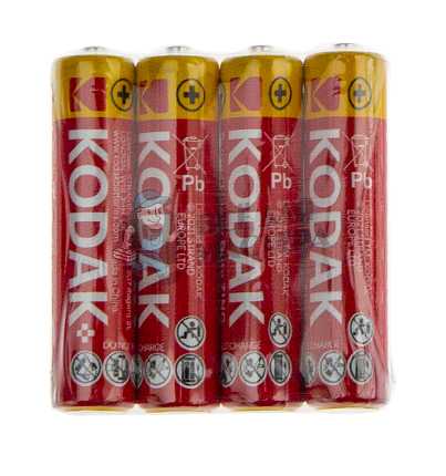 Батарейка KODAK R03 Super Heavy Duty AAA Shrink 4 (4/40/200)