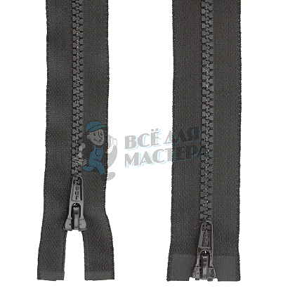 Молния Трактор "JUDSON", 80см, Тип-5, разъёмная двухзамковая, цв.черный