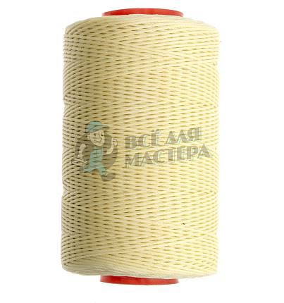 Нитки прошив.вощеные 100D/3-200м, молочный