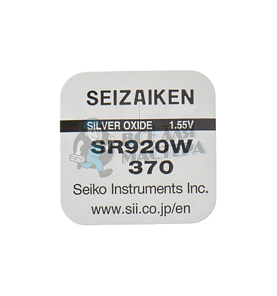 Батарейка часовая Seizaiken 370 SR920SW BL1 (1/10/100)