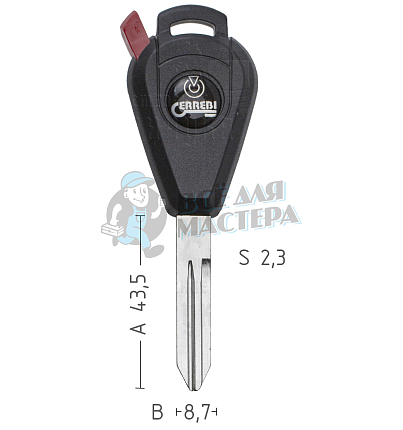 T00SUB2P TP00SUB-3P а/пласт.с мест.п/чип SUBARU