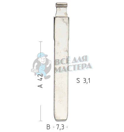Лезвие HU134FH HYN14C1 20Y - Чертеж