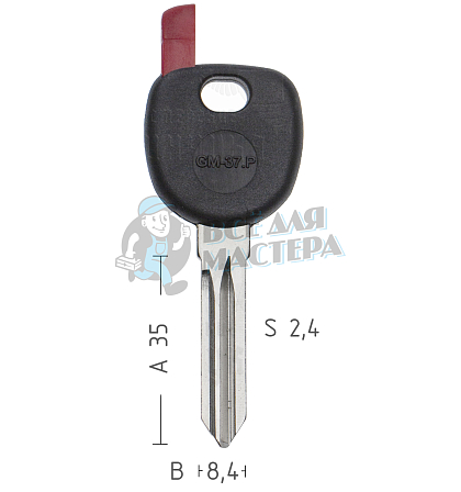 T00GM36P TP00GM-37P B111PT0 а/пласт.с мест.п/чип CADILLAC/PONTIAC - Чертеж