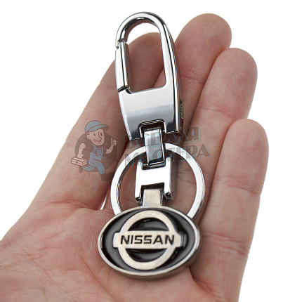 Авто карабин с кольцом для ключей NISSAN