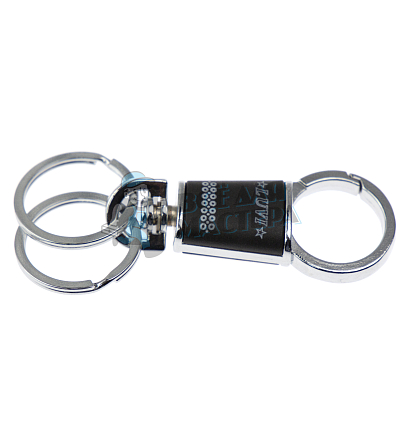 Карабин с двумя кольцами для ключей 