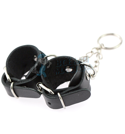 Брелок Наручники, цв.черный
