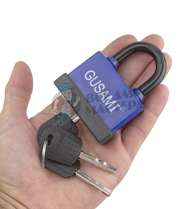 Навесной замок GUSAMI 58мм (синий)