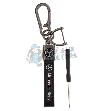 Авто карабин кожаный MERCEDES BENZ