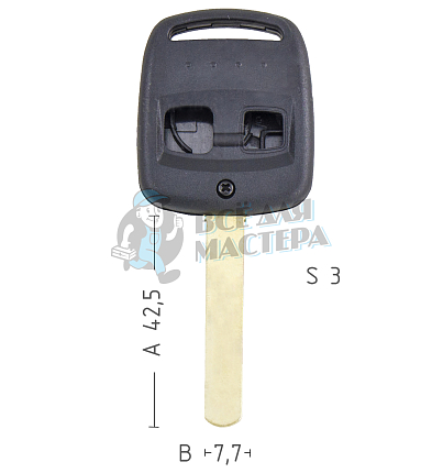 Корпус ключа SUB-2.P DAT17 SUB1P175 2 кнопки КНР SUBARU