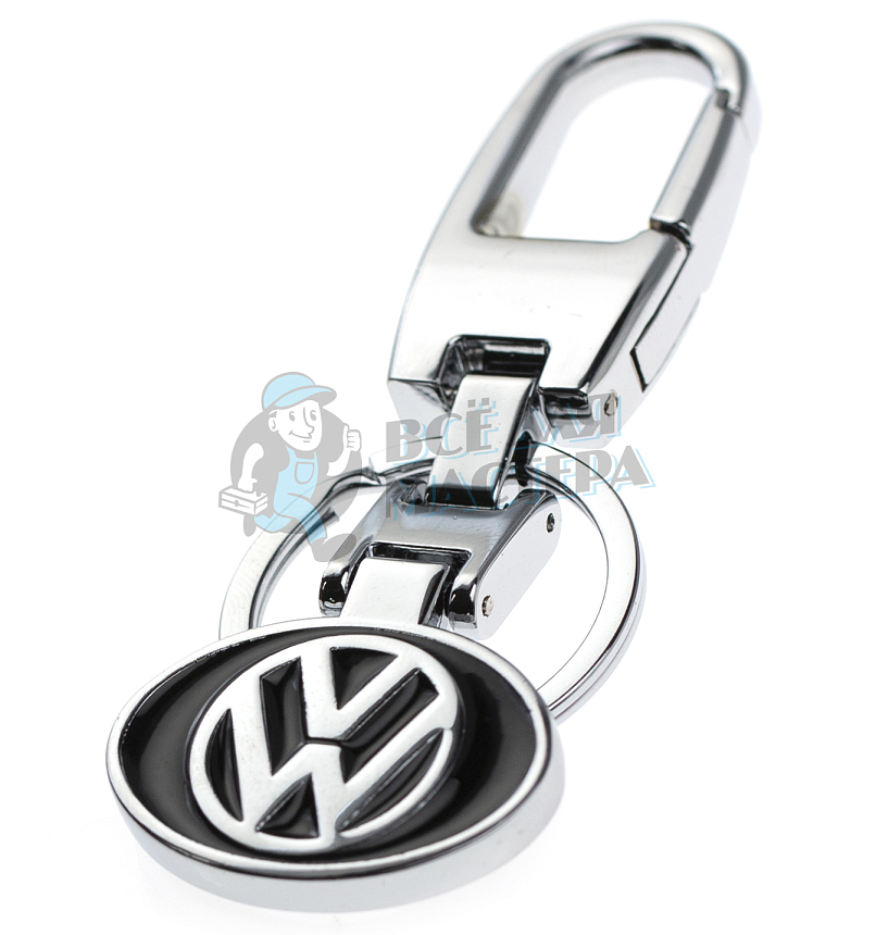 Авто карабин с кольцом для ключей VOLKSWAGEN